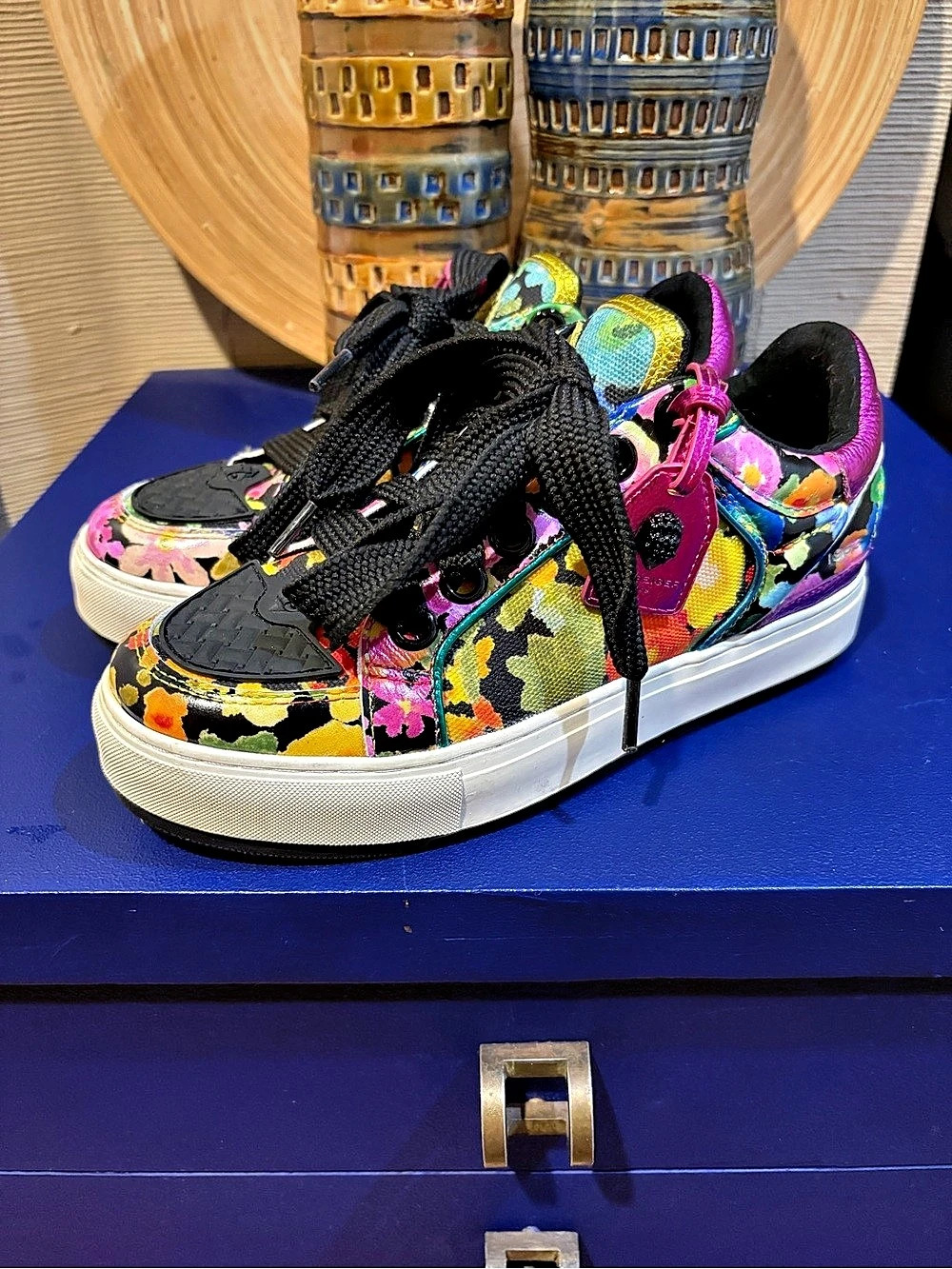 Kurt Geiger London Multicolor Floral Sneakers US 8